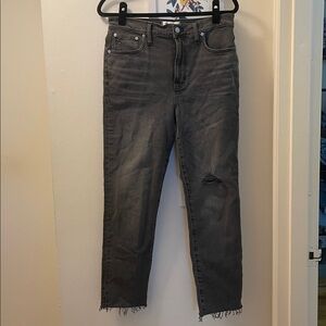 Madewell Gray Denim Jeans